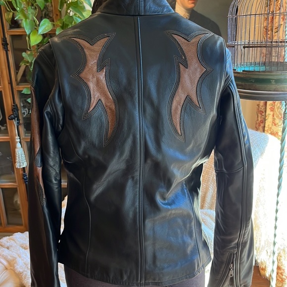 Harley Davidson motorcycle jacket & vest 2 piece - Picture 4 of 16